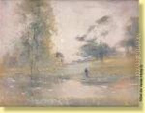 Pecheur Pres De Sa Barque by Lucien Frank