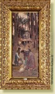Femmes Au Puits Dans L'oasis by Lucien Frank