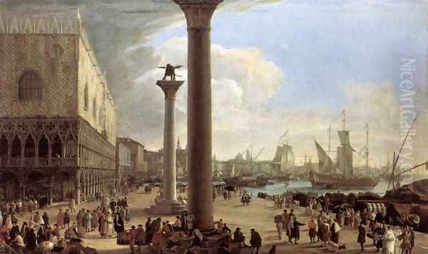 The Wharf, Looking toward the Doge's Palace - view 1