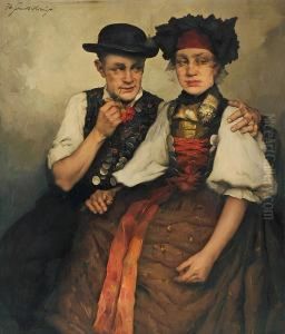 Junges Dachauer Bauernpaar by Robert Frank-Krauss