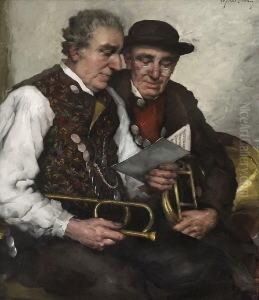 Zwei Dorfmusikanten Aus Dem
 Dachauer Land.
