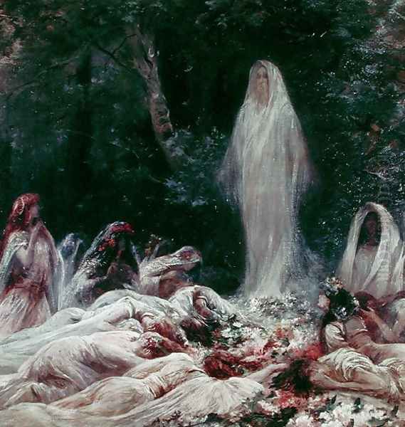 Apparition, illustration for a literary work by Edmond Rostand (1868-1918) - view 1
