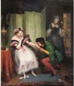 Le Baiser by Jean Augustin Franquelin