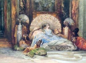 Sarah Bernhardt in 'Theodora' by Georges Jules Victor Clairin