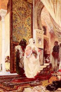 Entering The Harem by Georges Jules Victor Clairin