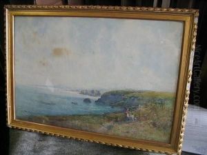 Setting The Nets On The Aberdeenshire Coast by Alexander Coutts Fraser