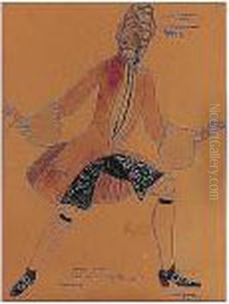 Costume Design For Uberto In 'la Serva Padrona' - view 1