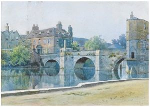 The Bridge At St. Ives, Huntingdonshire by William Fraser Garden