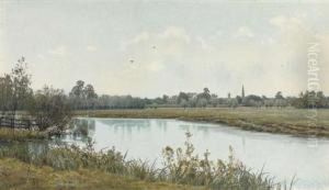 A Peaceful Stretch Of The River by William Fraser Garden