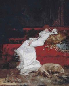 Portrait of Sarah Bernhardt by Georges Jules Victor Clairin
