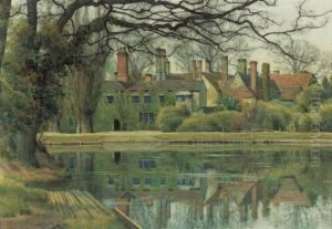 Bromham Hall, Bromham, Bedfordshire by William Fraser Garden