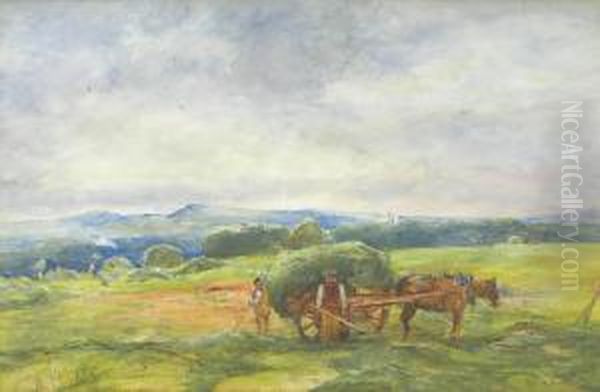 The Hay Field, Craigmillar Castle In The Distance - view 1