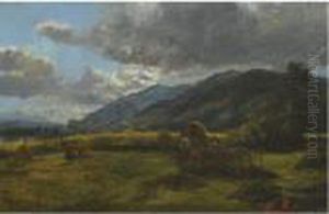 Haymaking In The Highlands by Alexander Jnr. Fraser