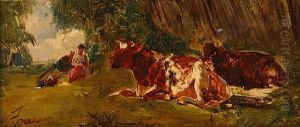 The Little Cowherd by Alexander Jnr. Fraser