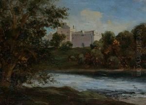 Castle By A River by Alexander Jnr. Fraser
