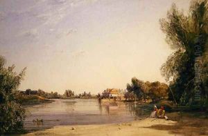A Mill on the Seine, 1835 by William Callow