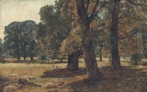 Sketch In Stoke Park by Alexander Jnr. Fraser