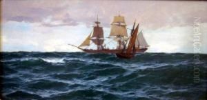 Shipping At Sea by John Fraser