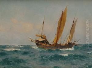 A Chinese Junk by John Fraser