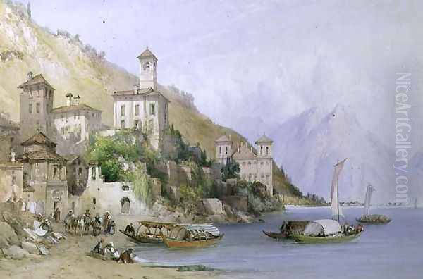 Gravedona, Lake Como, 1895 - view 1