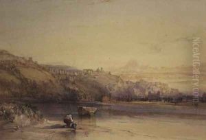 Banks of the River Saone, Lyon by William Callow