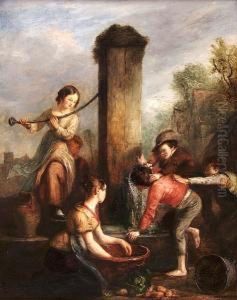 At The Well by Alexander Snr Fraser