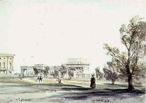 Entrance to Hyde Park at Hyde Park Corner by William Callow