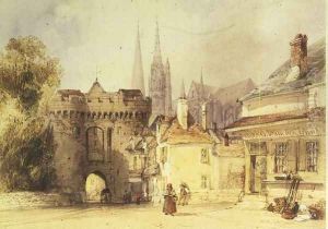 The Guillaume Gate, Chartres by William Callow
