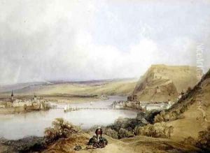 Ehrenbreitstein and Koblenz from the Heights of Pfaffendorf, 1839 by William Callow