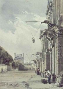 The Rue de Rivoli, near the Tuileries, Paris by William Callow