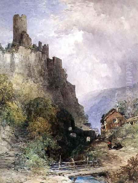 The Castle of Katz on the Rhine - view 1