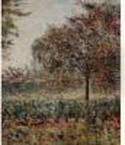 Arbres En Fleurs En Normandie, Circa 1900 by Charles Frechon