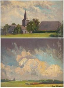"paysage A Heist" by Leon Henri Marie Frederic