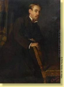 Autoportrait Presume De L'artiste by Leon Henri Marie Frederic