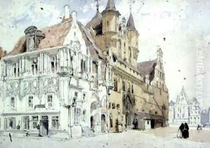 Town Hall, Malines by William Callow