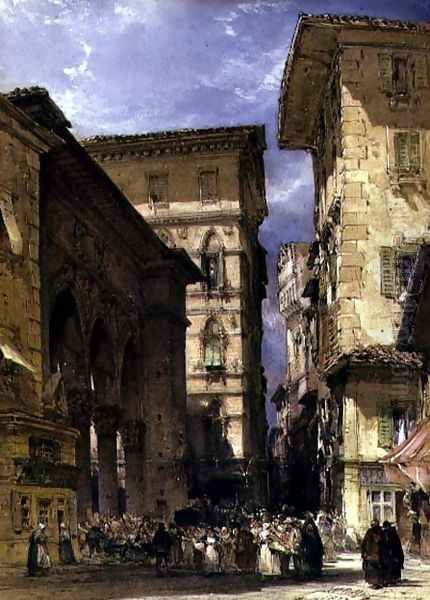 Mercatonuove, Florence 1877 - view 1