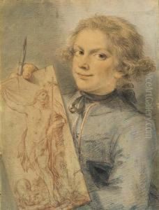 Portrait D'un Jeune Dessinateur Age De 14 Ans by Jean Martial Fredou