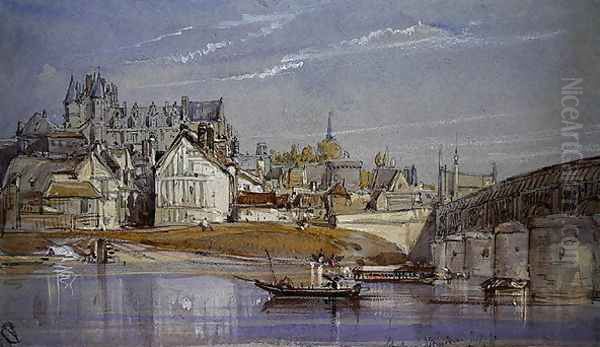 The Chateau at Amboise, on the Loire, 1836 - view 1