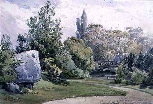 View in the Botanic Gardens, Regent's Park by William Callow