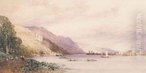 On the Rhine, 1861 by William Callow
