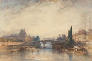 View of the Pont Royal by William Callow