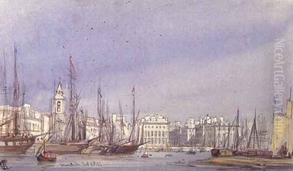 Marseilles, Shipping in the Inner Harbour, 28th July 1836 - view 1