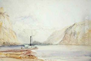 Wallenstadt, from Wesen, Switzerland by William Callow