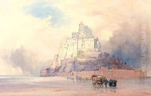 Mont St Michel, Normandy, France by William Callow