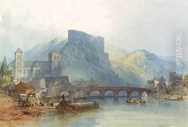 Chteau Huy, on the river Meuse, France - view 1