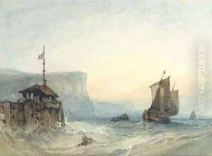Dawn Shipping off Dover by William Callow