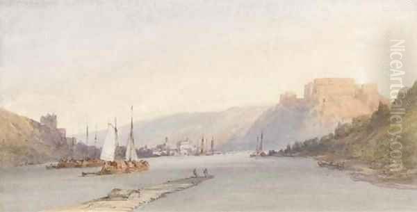 Ehrenbreitstein on the Rhine - view 1