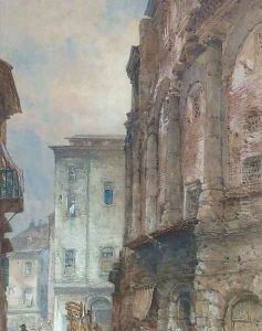 The Theatre of Marcellus, Rome by William Callow