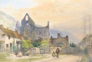 Tintern from the village by William Callow