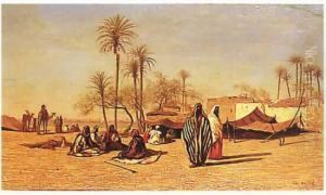 Campement De Bedouins by Edouard Frere